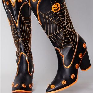 YRU space cowboy pumpkin boots NEW SZ 8